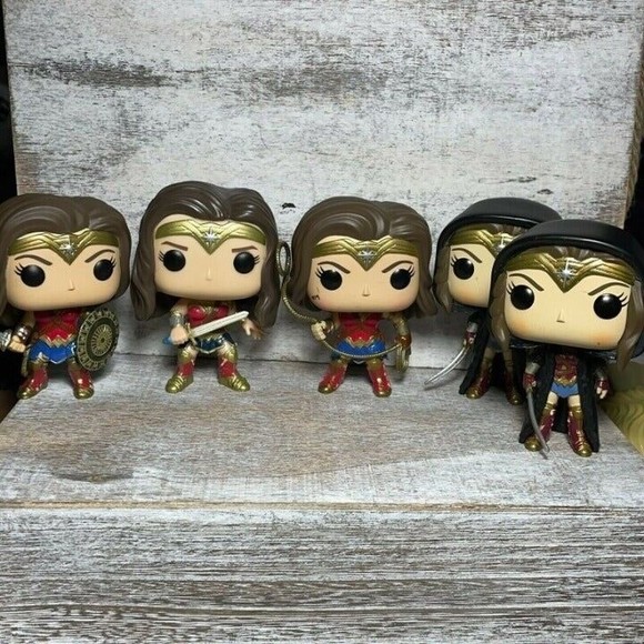 Lot of 5 Funko Pop Heroes DC Vinyl Figure Wonder Woman (LOOSE, no original box) - Picture 1 of 12